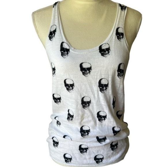 Skull Cashmere Skull Print Tank - Picture 2 of 6